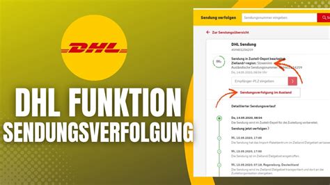 sendungsverfolgung international dhl